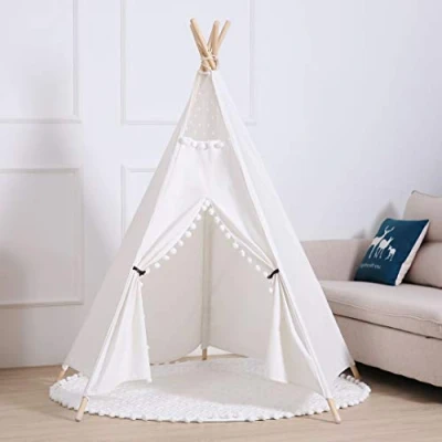 Image of Little dove Kids Teepee Children Play Tent (with Floor Mat)