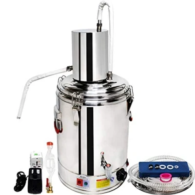 Image of 23L Home Distiller Moonshine Alcohol Still Spirits Kit Water Brew Wine Making 304 Stainless Steel Oil Boiler Keg