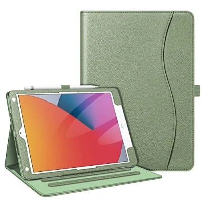 Image of FINTIE Case Compatible with iPad 10.2 Inch 9th Generation 2021 / 8th Gen 2020 7th 2019, Multi Position Auto Sleep/Wake Corner Protection, Sage Green