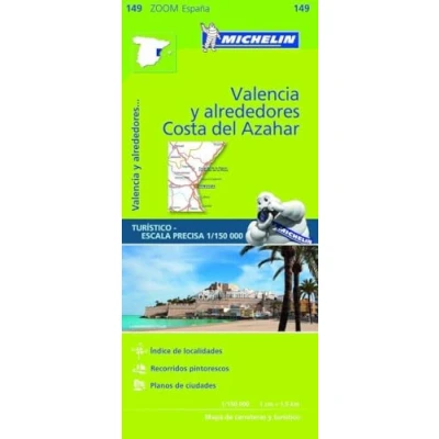 Image of Valencia C.D. Azahar Zoom Map 149: (Michelin Maps, 121)