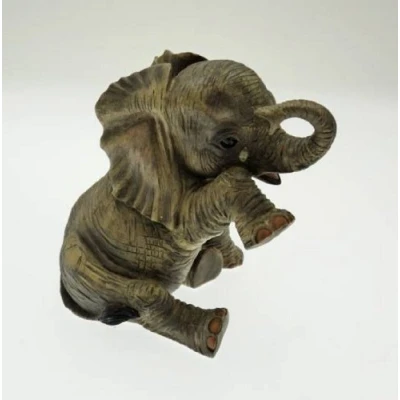 Image of Leonardo Baby Grey African Elephant Ornament &quot;Missing You&quot;
