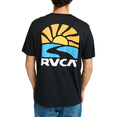 Image of RVCA Print Tshirt, Men&#039;s, Size: XL, Black