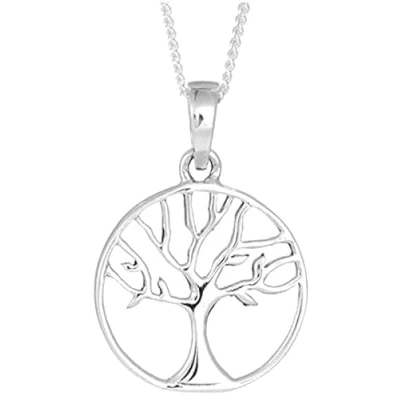 Image of Sterling Silver Tree Of life Necklace