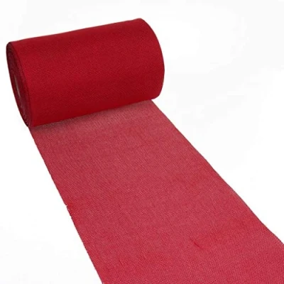 Image of Deko AS GmbH Table Runner, Polyester, Light red, 20 cm x 5 m