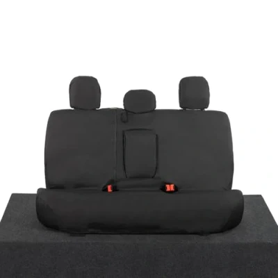 Image of UK Custom Covers To Fit Mitsubishi L200 (2015 Onwards) Rear Seat Tailored Waterproof Black SC206B