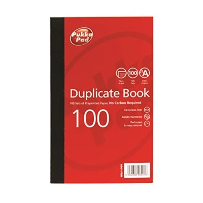Image of Pukka Pads 6901 FRM Value 216x130mm Plain Ruled Duplicate Book (Pack of 5)