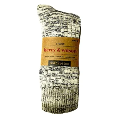 Image of Berry &amp; Wilson ** 3 PAIRS MENS LOOSE SOFT GRIP TOP COMFORT FIT BOOT SOCKS (as8, numeric, numeric_9, numeric_12, regular, regular)