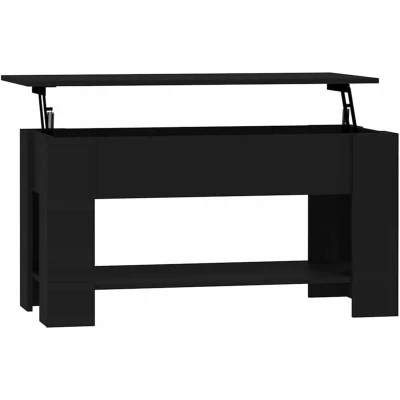 Image of vidaXL Coffee Table Black 101x49x52 cm Engineered Wood