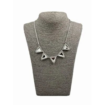 Image of Love de La Vie Jewellery Necklace Display Stand,Necklace Bust, Hemp Rope Bust Stand Medium Size (Grey)