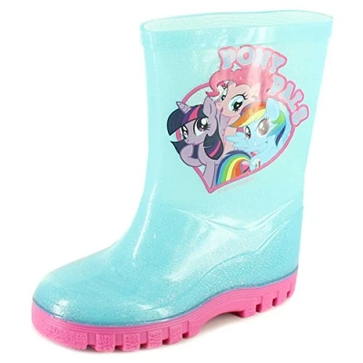 Image of My Little Pony Lorianne Girls Wellies Light Blue 7 UK