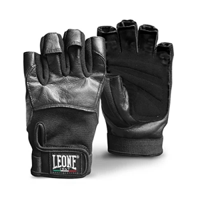 Image of LEONE 1947, Gym Gloves, Unisex Adult, Black, XL, AB713