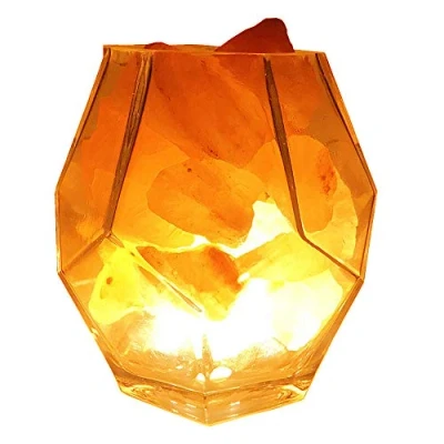 Image of Himalayan Salt Lamp, Bedroom Bedside Lamp Warm Table Lamp/USB Plug Sea Crystals Night Light/With Dimmer Switch And Air Purifier