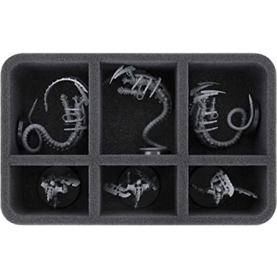Image of Feldherr HS070A028 foam tray compatible with Necrons 6 compartments