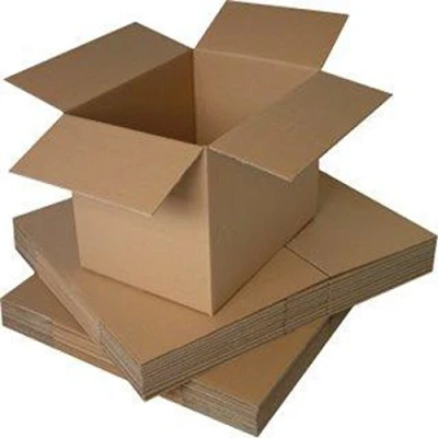 Image of 5 Small Brown Cardboard Packaging Boxes A4 Size 12 x 9 9&quot; / 305 229 229mm Packing Mailing Shipping Postage Postal Printer Cartons