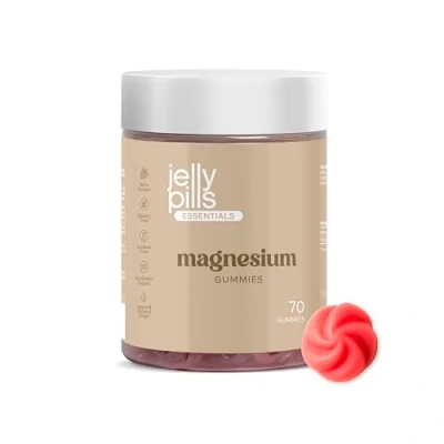 Image of Jelly Pills® 1620 mg Magnesium Citrate and Vitamin B6 70 Berry Flavoured Vegan Gummies Providing 180 of No Added sugars Reduces Tiredness Fatigue 5 Weeks Supply