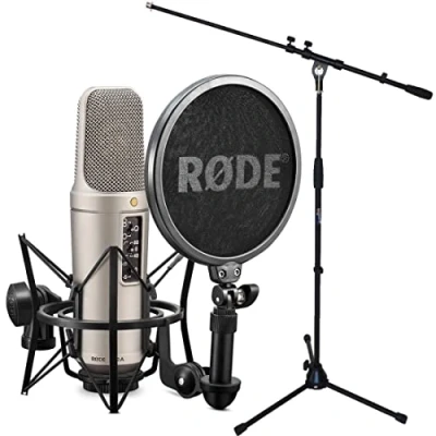 Image of Rode NT2 A XLR Condenser Microphone Set + Keepdrum Boom Stand