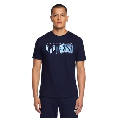 Image of Messi Men&#039;s Lifestyle Standard T Shirt, Dress Blues, Medium