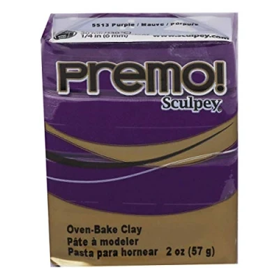 Image of Sculpey Polymer Oven Bake Coloured Modelling Clay 2Oz Purple