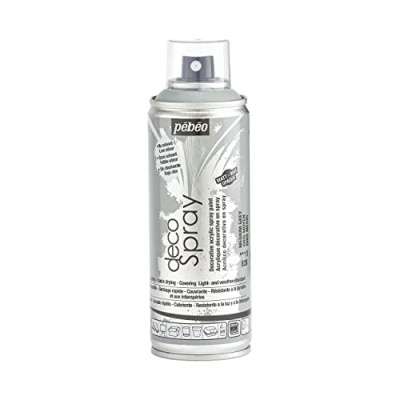 Image of PEBEO 200ml Decospray, Acrylic, Medium Grey, 16.5 x 5.2 cm