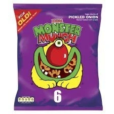 Image of Highspirit Walkers Monster Munch Pickled Onion Snacks 6 X 25G