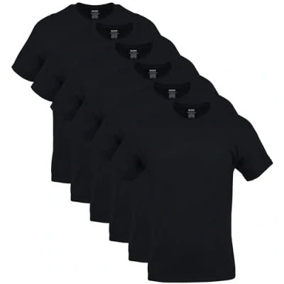 Image of GILDAN Men&#039;s Crew T shirts, Multipack Underwear, Black (6 pack), M UK