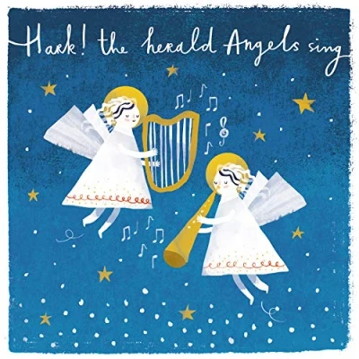 Image of Pack of 8 Hark The Herald Angels Mini Charity Christmas Cards Multiple Charities ASCX0295