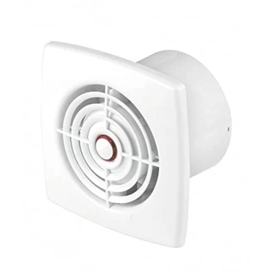 Image of Prostko LTD Bathroom Extractor Fan 125mm with Pull Cord Switch Kitchen WC Ventilator, White