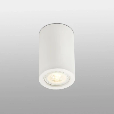 Image of Faro Lighting Sven 1 Light Round Surface Mounted Downlight Plaster, White, GU10