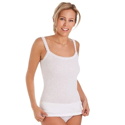 Image of Undercover 2 Pack Viloft Thermal Camisole Vest 1049 White 18 20