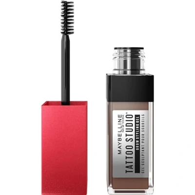 Image of Maybelline Eyebrow Gel Tint, Waterproof and Smudge proof, Long lasting Peel Off Semi Permanent Brow Gel, Tattoo 36hr, Soft Brown
