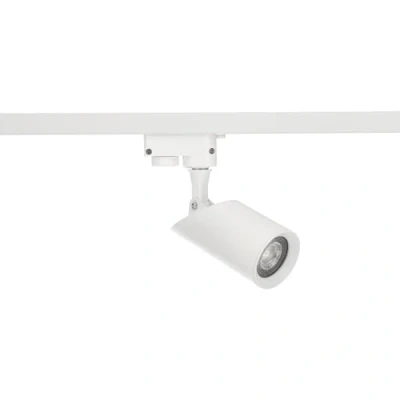 Image of EDO 1 Phase Spotlight FALGA T System SEVA Swivel and tilt Track Spotlight, LED spot, Ceiling luminaire, System, Interior Lighting, 1P lamp GU10, White, EDO777477