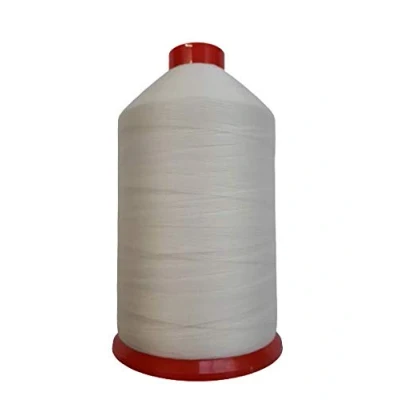 Image of Strong Bonded Nylon Sewing Thread 60s Rot Proof White Large 5000m Spool
