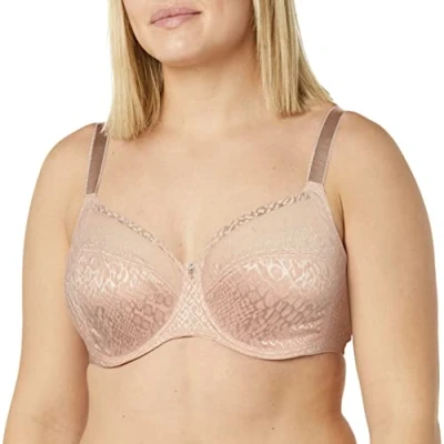 Image of Fantasie Women&#039;s Envisage Underwire Full Coverage Side Support Bra, Opaque, Natural Beige, 34F