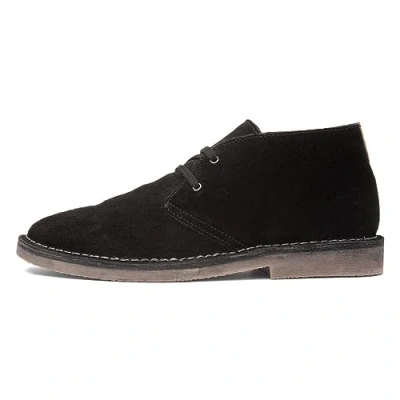 Image of Hush Puppies Men&#039;s Samuel Chukka Boot, Black, 6 UK