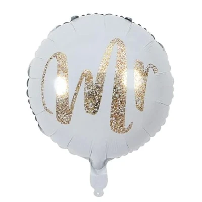 Image of Mr Round Foil Balloon, 45cm (2 pack)