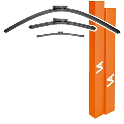 Image of VIA ALBION® Wiper Blades for: RENAULT CLIO Mk4 (2013 2019) All Weather Front &amp; Rear Wipers Set