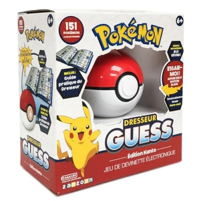 Image of Bandai Pokémon Guess Kanto trainer Poké ball electronic game speaks French 80598