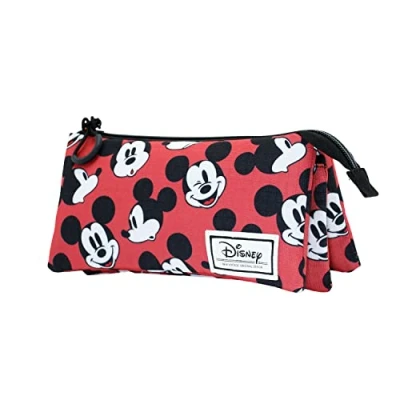 Image of Disney Mickey Mouse Blinks Triple HS Pencil Case, Red, 23 x 11 cm