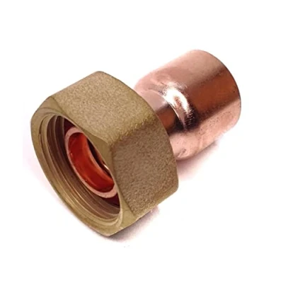 Image of End Feed Straight Tap Connector 15mm x 1/2&quot; BSP Pack of 2