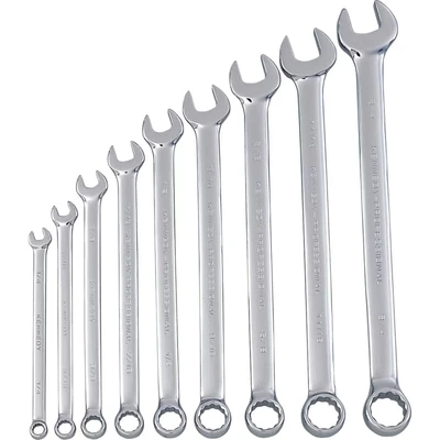 Image of Kennedy Imperial Combination Spanner Set, 1/4 3/4in., Set of 9