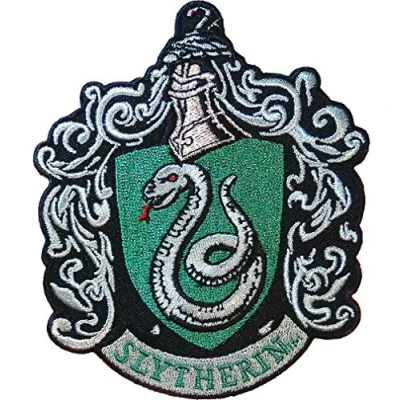 Image of Ata Boy Harry Potter Patch, Slytherin Crest Patch Iron On Patches Gifts &amp; Merchandise…