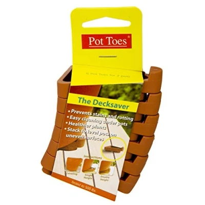 Image of Bosmere Pot Toes, Terra Cotta (Pack of 6)
