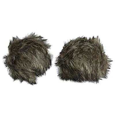 Image of Rosewood Jolly Moggy Silverline Plush Fur Balls for Cats, Pack of 2 Soft, Engaging Toys Interactive Play and Hunting Instincts
