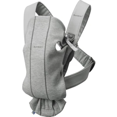 Image of BabyBjörn Baby Carrier Mini, 3D Jersey, Light grey