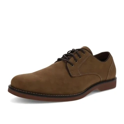 Image of Dockers Mens Pryce Dress Casual Dirty Buck Lace up Oxford Shoe, Buck, 10.5 UK