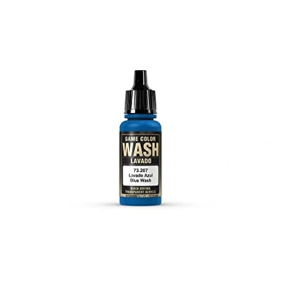 Image of Vallejo Washes 17 ml Acrylic Paint Blue Shade