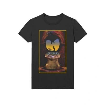 Image of Wu Tang Unisex Adult Official Merch Bee with Bat Logo Tee, Black, S