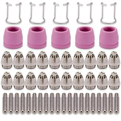 Image of SG 55 AG 60 WSD Plasma Cutter Cutting Torch Tip Nozzles Consumables Kit 50pk