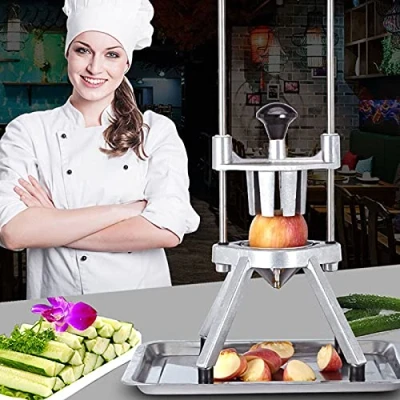 Image of 6 Section 8 Commercial Fruit Wedge Cutter Vegetable Slicer for Lemons Limes Apples, Ideal Those Who Want to Prep Vegetables and Fruits The Party/Bar/Buffet (Size : Section)