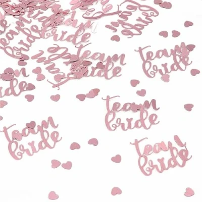 Image of Hen Party Confetti, Accessories, Do Wedding Decoration Rose Gold Table Team Bride Night Shower Bachelorette Bag Fillers 30g